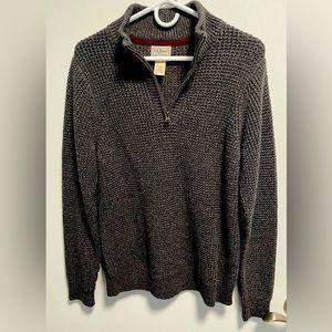L.L.Bean men’s quarter zip pullover sweater.